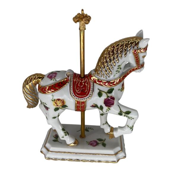 Royal Albert Old Country Roses Carousel Horse Figurine Limited Edition 81/2000 - Picture 4 of 7